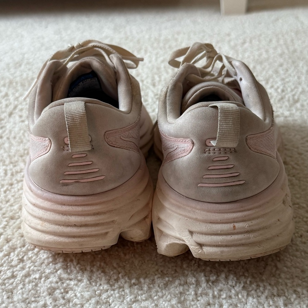 Hoka Women's Blush and Beige Athletic Shoes - Picture 7 of 7